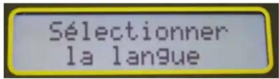CHAUVIN ARNOUX DTR 8510 - SÉLECTION DE LA LANGUE - 1