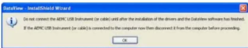 CHAUVIN ARNOUX DTR 8510 - DAS INSTRUMENT ERST AN DEN COMPUTER ANSCHLIESSEN, WENN SOFTWARE UND TREIBER INSTALLIERT SIND! - 5