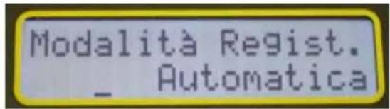 CHAUVIN ARNOUX DTR 8510 - SELEZIONARE MODALITÀ DI REGISTRAZIONE - 1