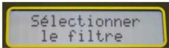 CHAUVIN ARNOUX DTR 8510 - SÉLECTIONNER LE FILTRE - 1