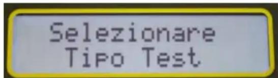 CHAUVIN ARNOUX DTR 8510 - SELEZIONARE IL TIPO DI TEST - 1