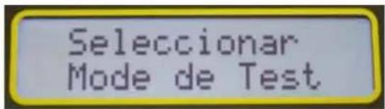 CHAUVIN ARNOUX DTR 8510 - SELECCIONAR EL MODO DE PRUEBA - 1