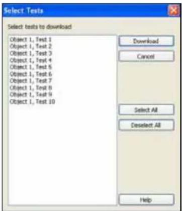 CHAUVIN ARNOUX DTR 8510 - To download a test: - 1