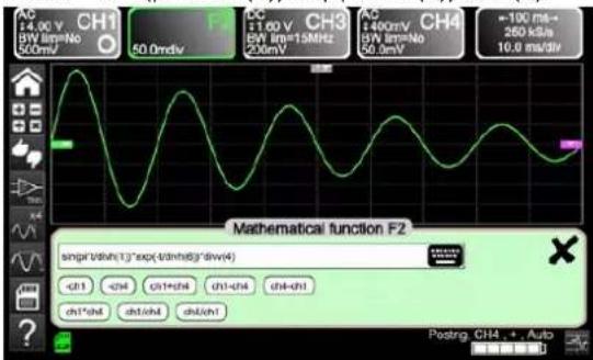 METRIX OX 9302 - Fonction MATHEMATIQUE, à partir de l'écran - 3