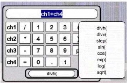 METRIX OX 9302 - Fonction MATHEMATIQUE, à partir de l'écran - 4