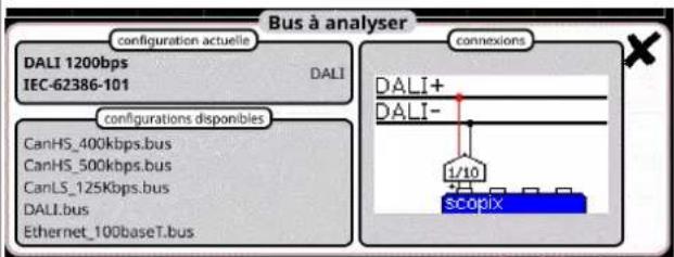 METRIX OX 9302 - Choix du bus à analyser - 2