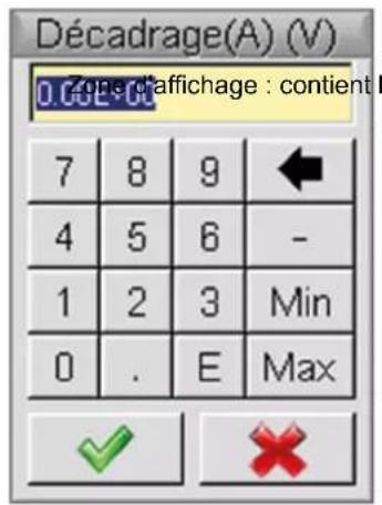 METRIX OX 5022B - Fenêtre de saisie directe de réglage - 1