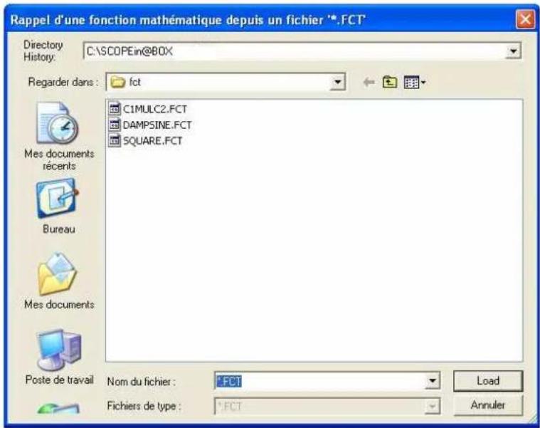 METRIX LX1600 - Gestion de fichiers « .FCT » - 1