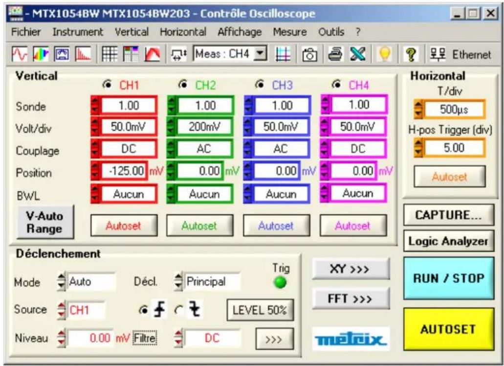 METRIX LX1600 - Visualisation du signal de sonde de calibration - 1
