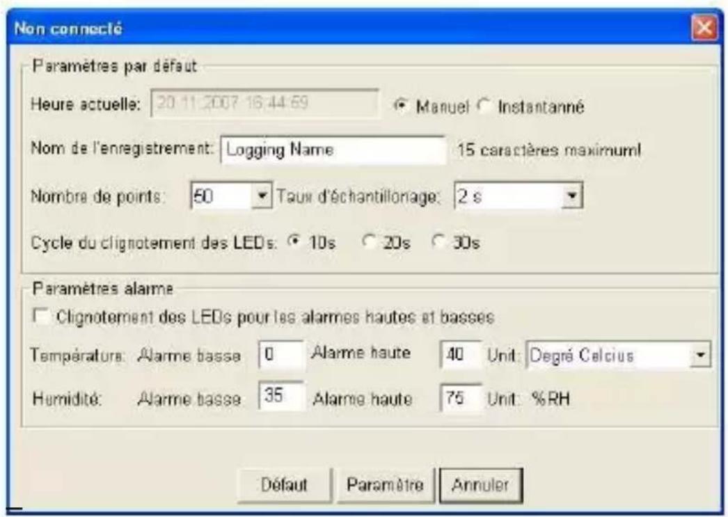 MULTIMETRIX DL53 - CONFIGURATION DE L'ENREGISTREUR - 1