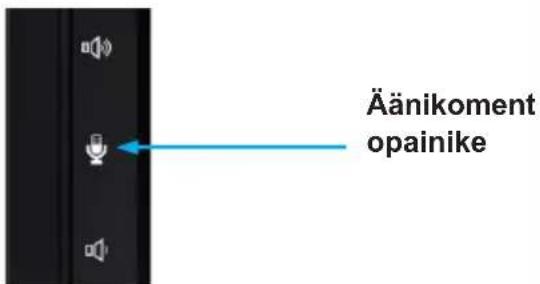 Äänikoment opainike