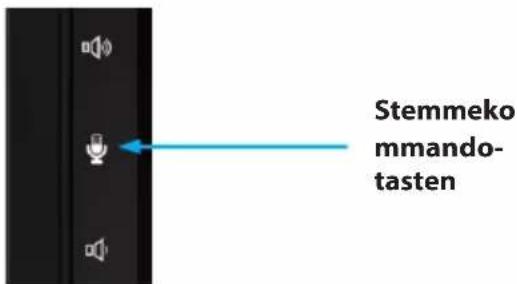 Stemmeko mmando- tasten