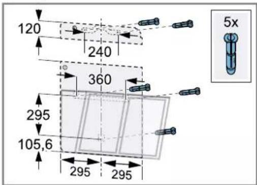 BOSCH DWK81AN60 - Monter la suspension de l'appareil - 1