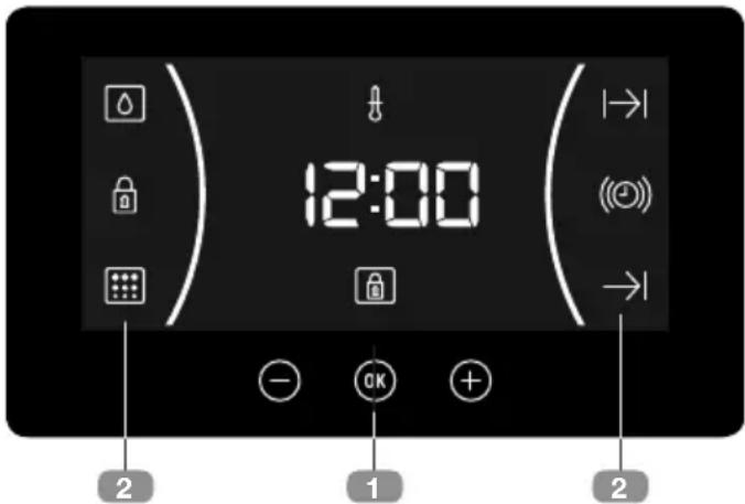TEKA HLC 8406 - Περιγραφή του ηλεκτρονικού ρολογιού/timer - 1