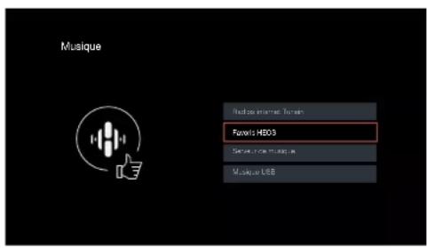 DENON AVC-X6800H - Utilisez le curseur haut/bas pour sélectionner "Favoris HEOS", puis appuyez sur ENTER. - 1