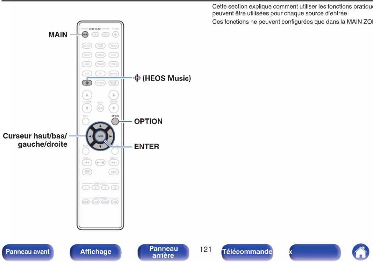 DENON AVC-X6800H - Fonctions pratiques - 1