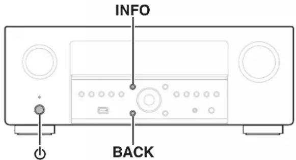 DENON AVC-X6800H - Réinitialisation des réglages d'usine - 1