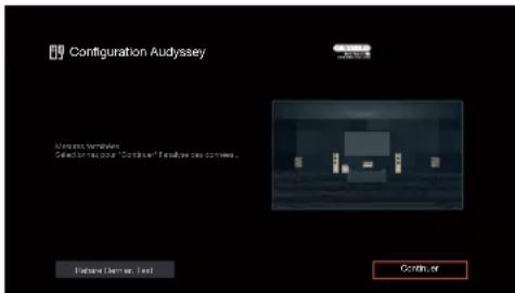 DENON AVC-X6800H - Sélectionnez "Continuer" et appuyez ensuite sur ENTER. - 1
