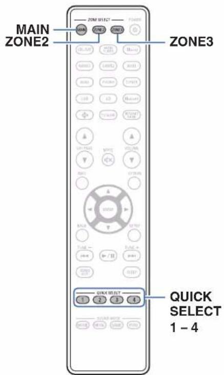 DENON AVC-X6800H - Fonction de sélection rapide plus - 1
