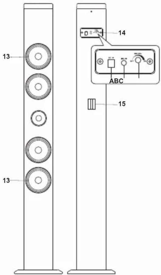 LEXIBOOK BT910 - Bovenpaneel - 1