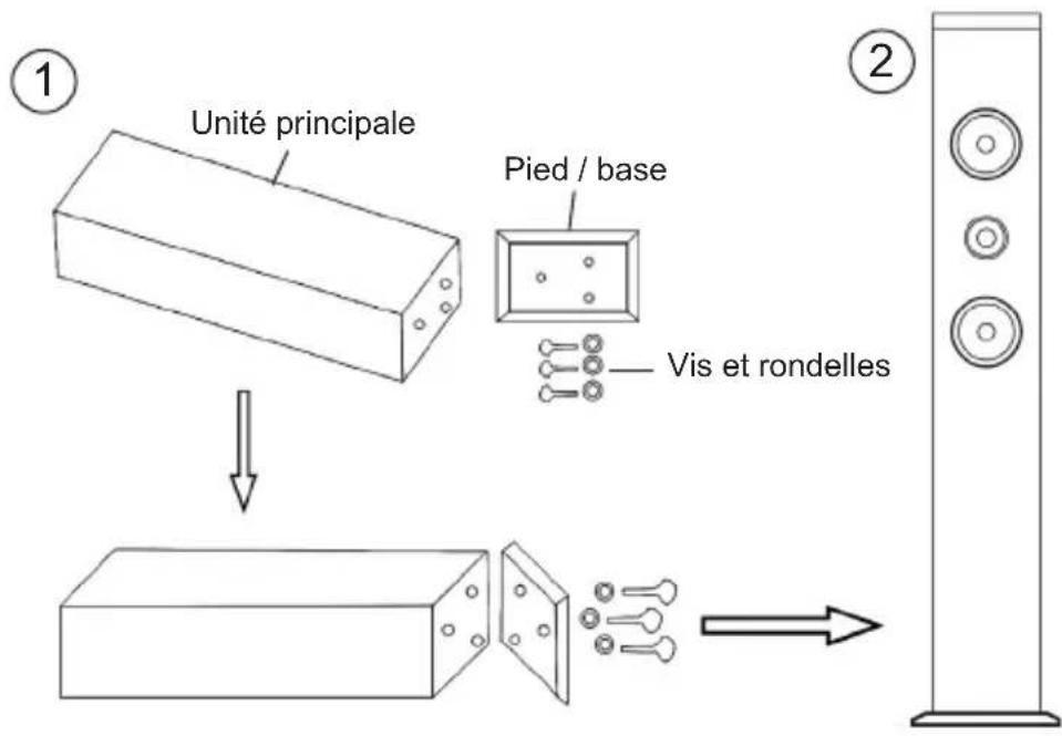 LEXIBOOK K8050 - INSTALLATION DU PIED - 1