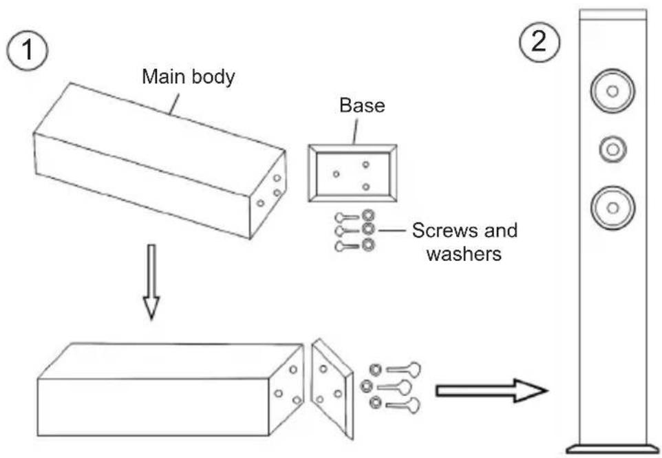 LEXIBOOK K8050 - INSTALLING THE BASE - 1