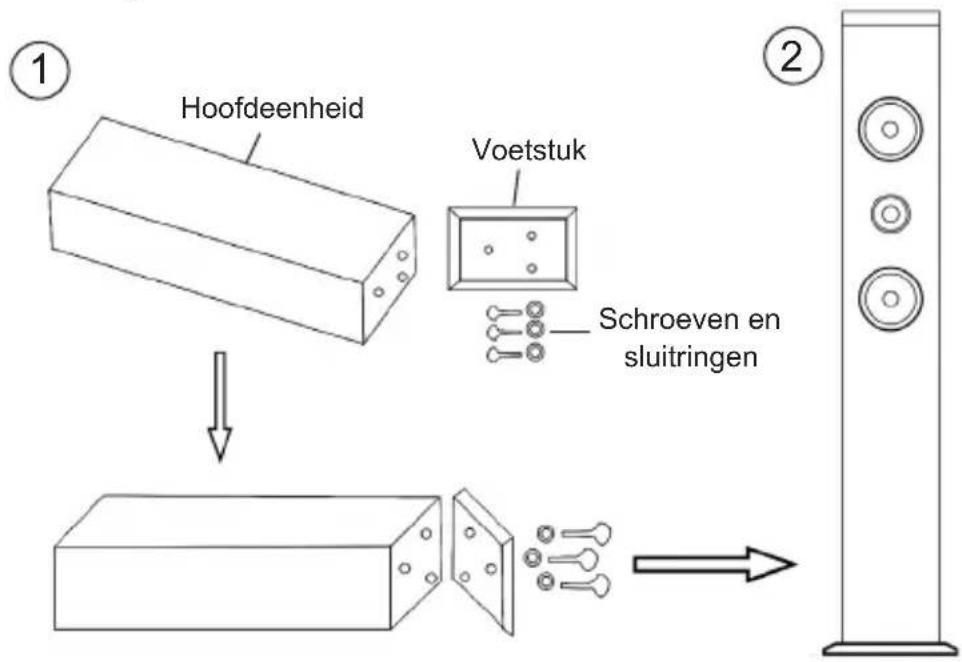 LEXIBOOK K8050 - HET VOETSTUK INSTALLEREN - 1