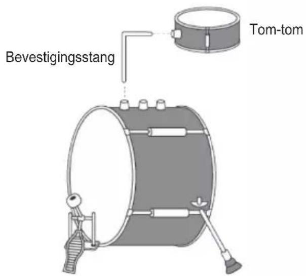 Bevestigingsstang Tom-tom