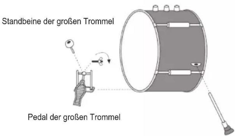 LEXIBOOK K600VI - Schritt 2 - Pedal und Standbeine der großen Trommel - 1