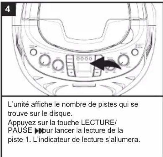 LEXIBOOK K7000 - UTILISATION DU LECTEUR CD - 4