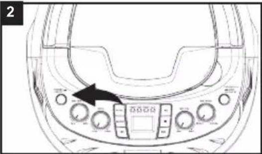 LEXIBOOK K7000 - Om een cd te plaatsen en af te spelen - 2
