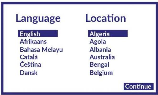 Language English Afrikaans Bahasa Melayu Català Čeština Dansk Location Algeria Agola Albania Australia Bengal Belgium Continue
