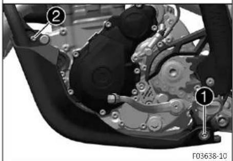 GasGas MC 250F Factory Edition (2024) - Déposer la protection moteur (FACTORY EDITION) - 2