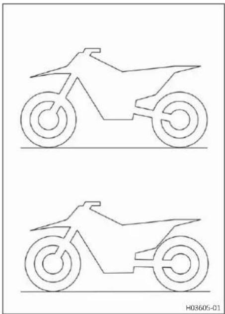 GasGas MC 65 (2024) - Options de réglage de la hauteur d'assise - 1