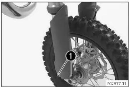GasGas MC 50 (2024) - Remonter la protection de fourche - 1