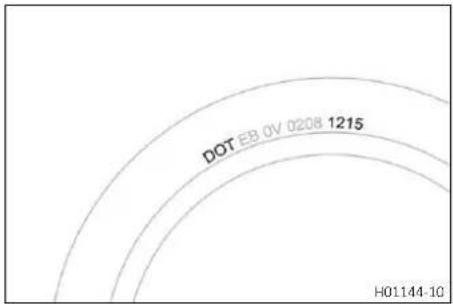 DOT EB 0V 0208 1215 H01144-10