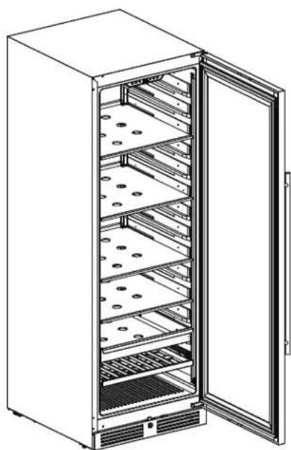 Zephyr Presrv PRB24F01BPG - Removing the Sliding Glass Shelves - 1