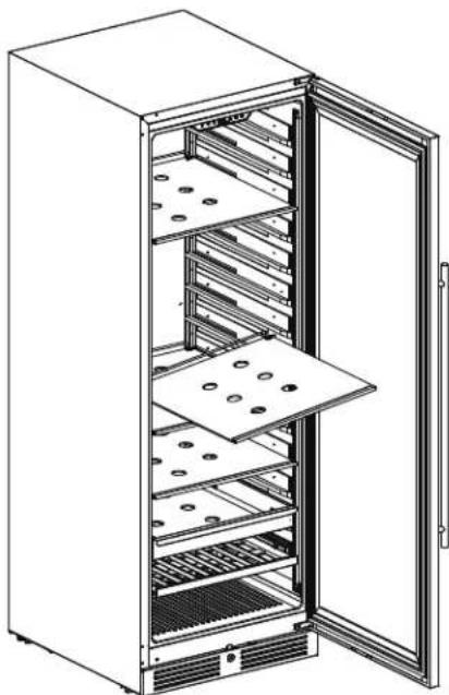 Zephyr Presrv PRB24F01BPG - Removing the Sliding Glass Shelves - 3