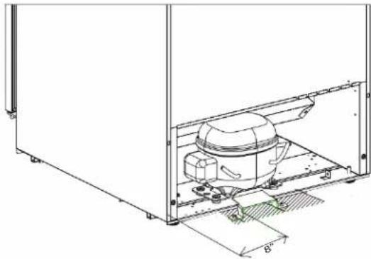 Zephyr Presrv PRB24F01BPG - Installing the Floor Anti-tip Bracket - 1