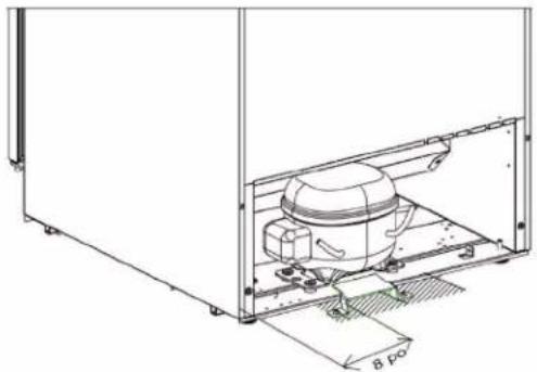 Zephyr Presrv PRB24F01BPG - Installation du support anti-basculement au sol - 1