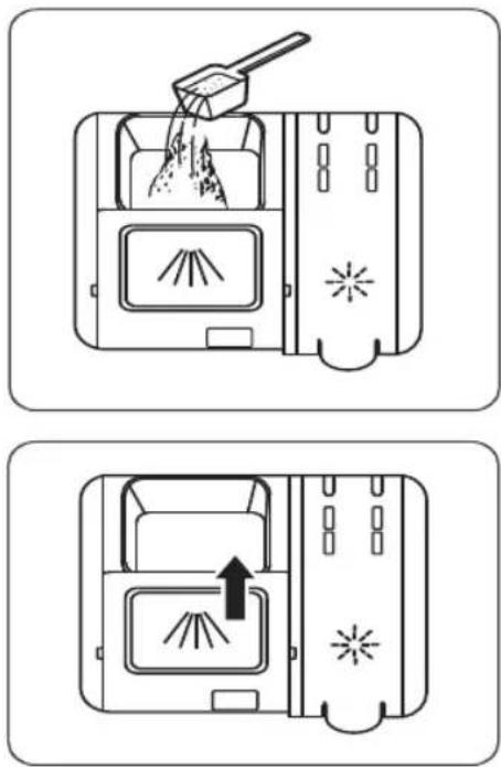 ETNA VWV142RVS - Remplissage du distributeur de produit de lavage - 2