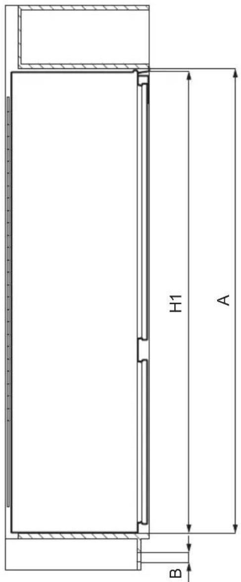 AEG NAB7N12EC - Dimensioni - 1