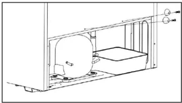 DANBY DUF140A1WDB - INSTALLATION DES BLOCS DE PARE-CHOCS - 1