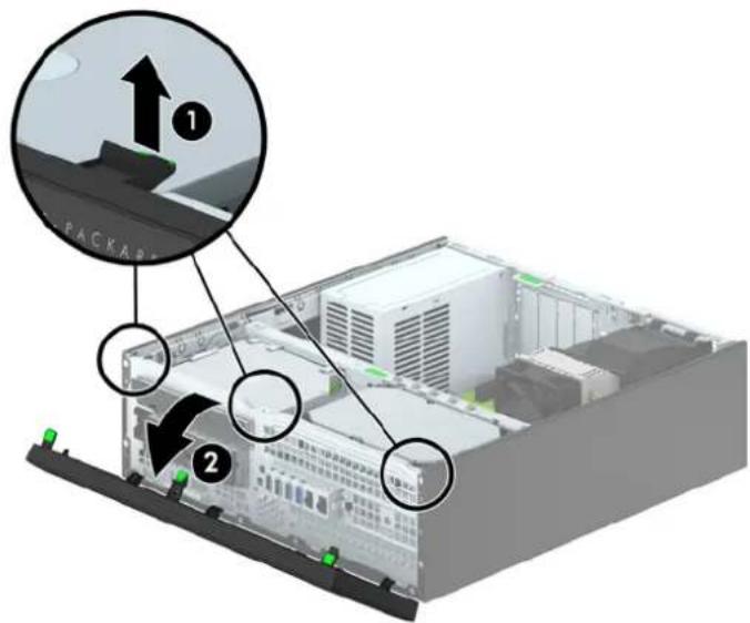HP EliteDesk 700 G1 - Retrait du panneau avant - 1