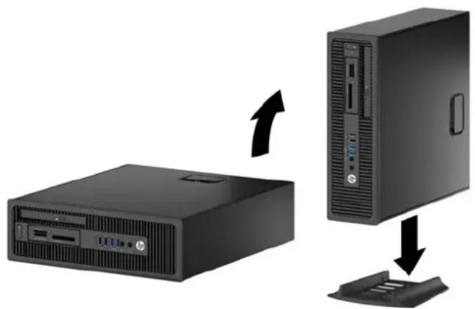 HP EliteDesk 700 G1 - Conversion du mode Bureau en mode Tour - 1