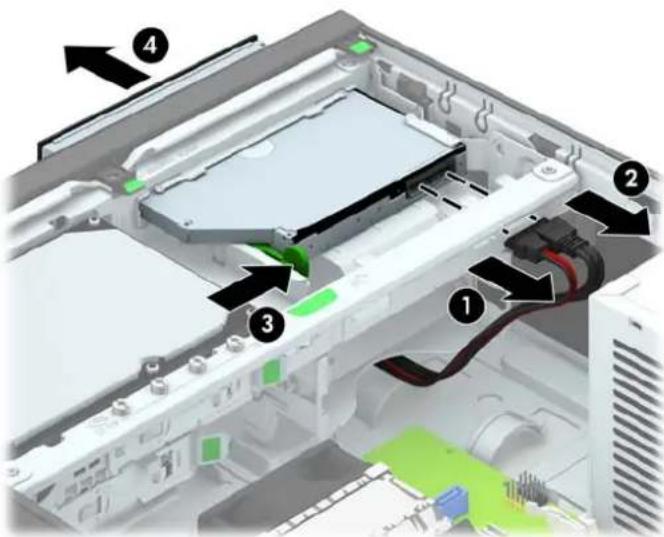 HP EliteDesk 700 G1 - Retrait d'un lecteur optique fin - 4