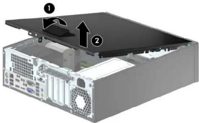 HP EliteDesk 700 G1 - Retrait du panneau d'accès à l'ordinateur - 1