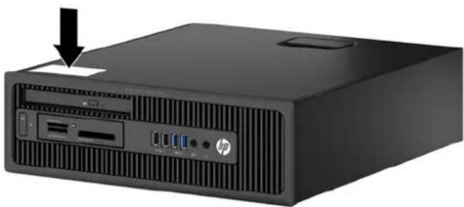 HP EliteDesk 700 G1 - Emplacement du numéro de série - 1