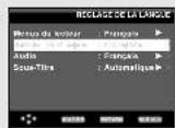SAMSUNG DVD-P250K - Utilisation de la langue du Disc Menu (Menu Disque) - 4