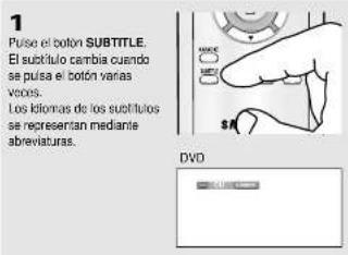 SAMSUNG DVD-P250K - Utilización del botón SUBTITLE - 1